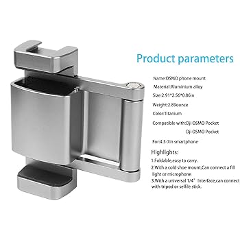 Amazon.com : PellKing OSMO Pocket 2/OSMO Pocket Phone Holder